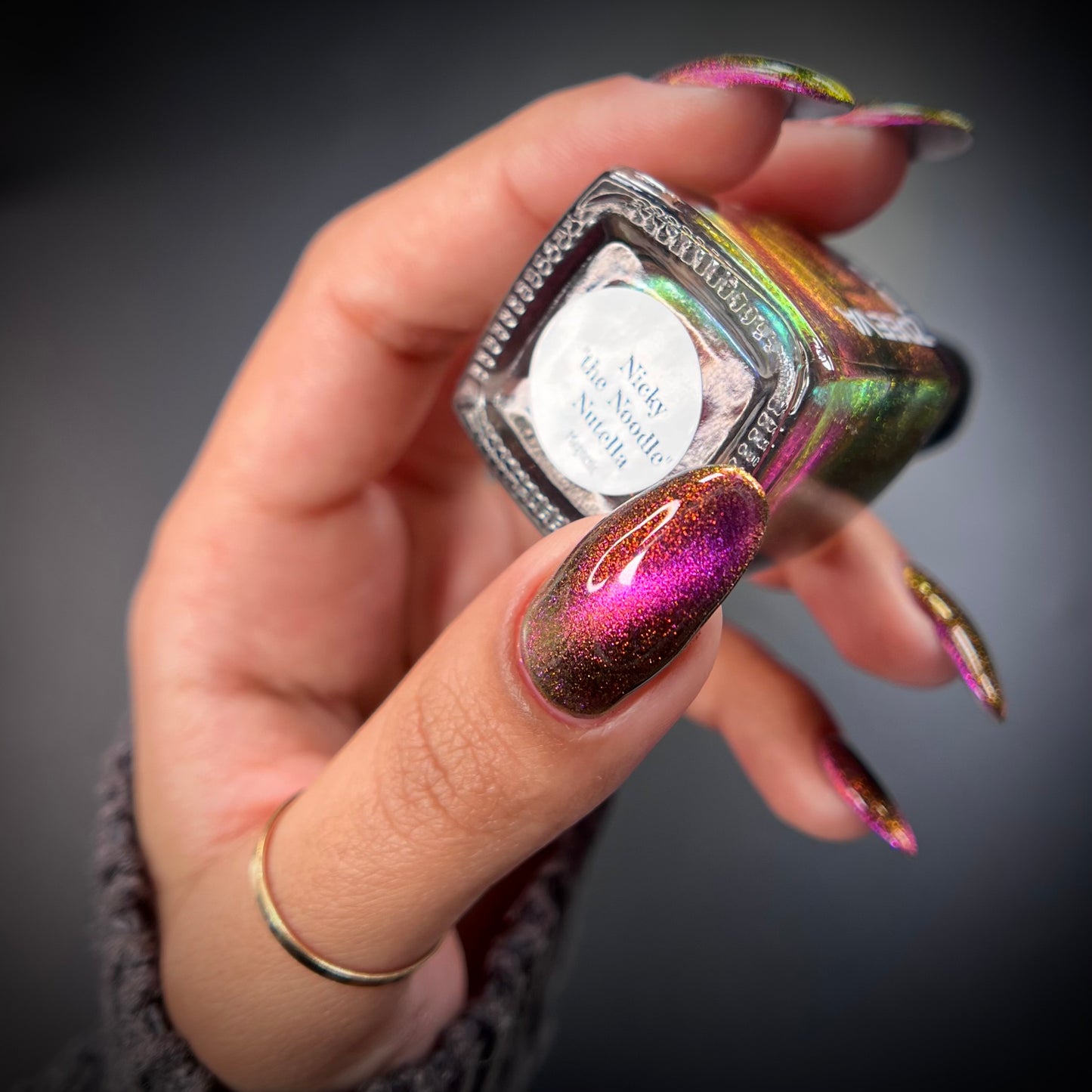 Sally- multichrome-holographic