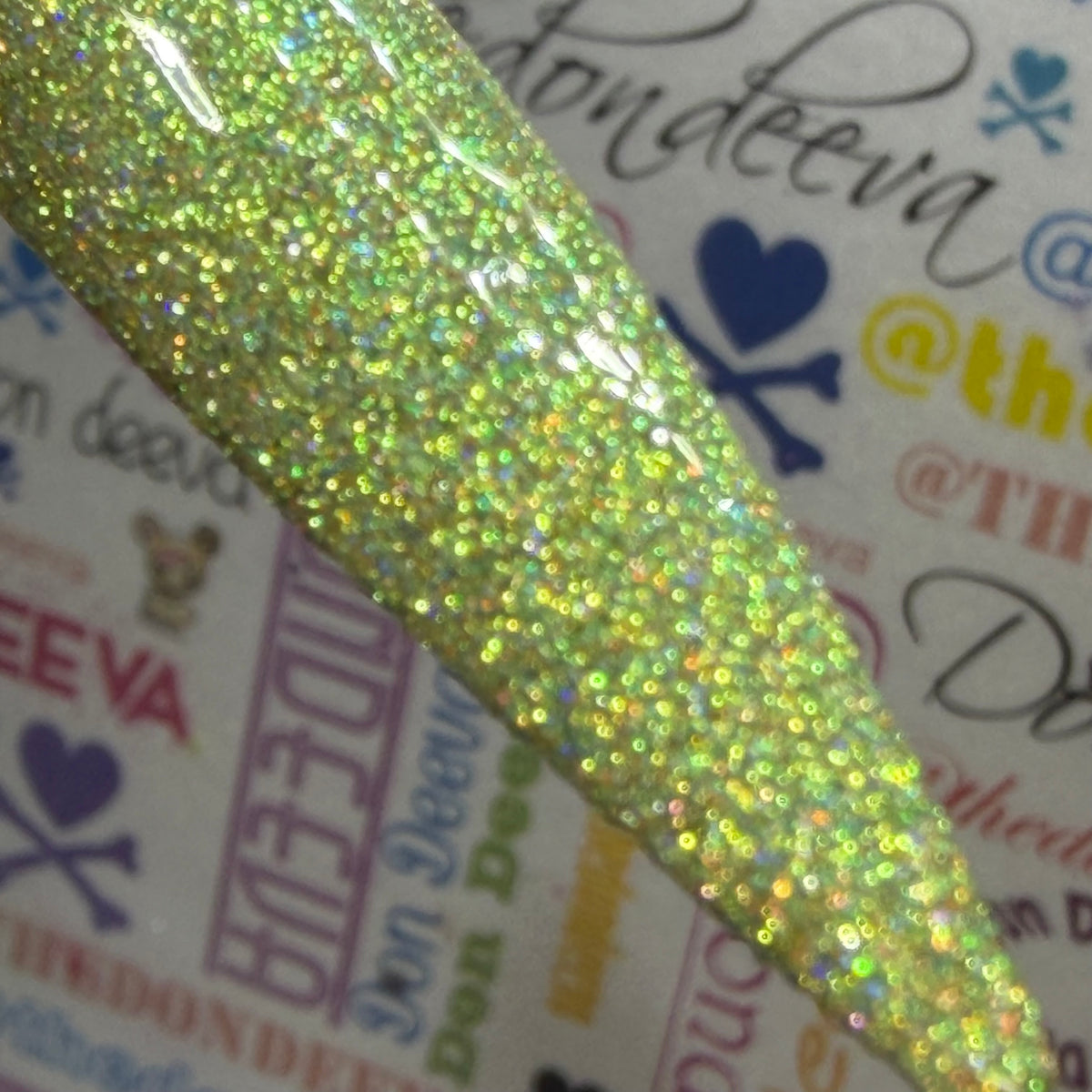 Glitter on my walk of shame.