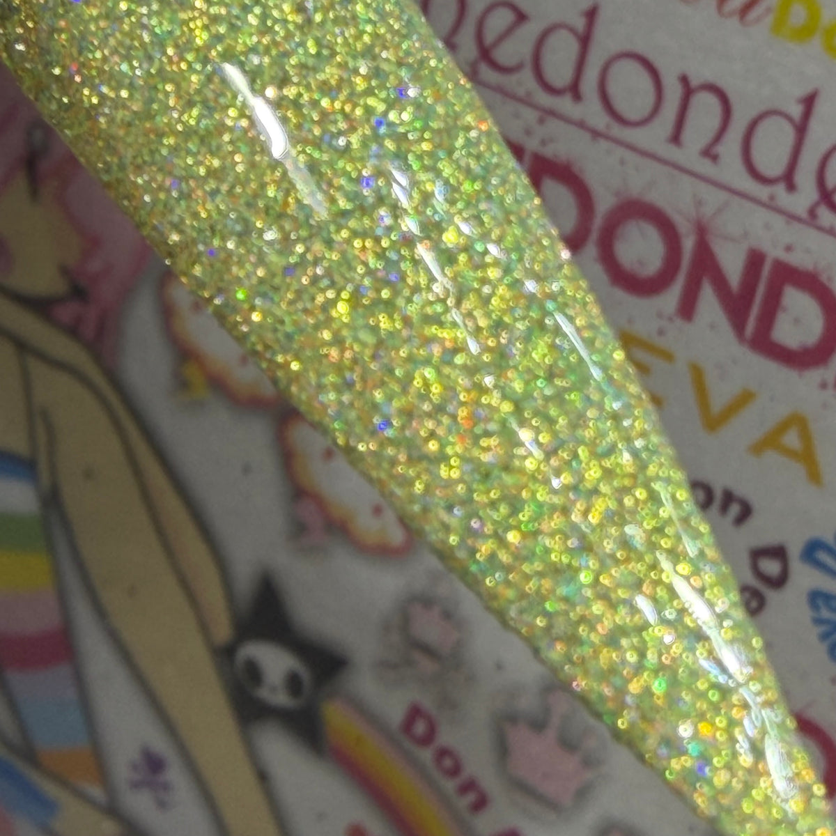 Glitter on my walk of shame.
