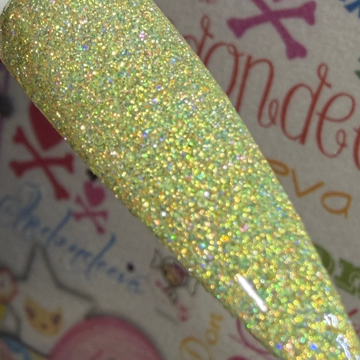 Glitter on my walk of shame.