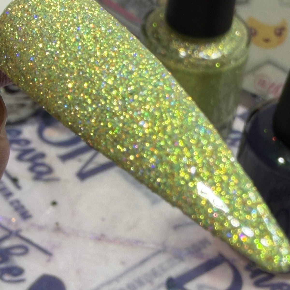 Glitter on my walk of shame.