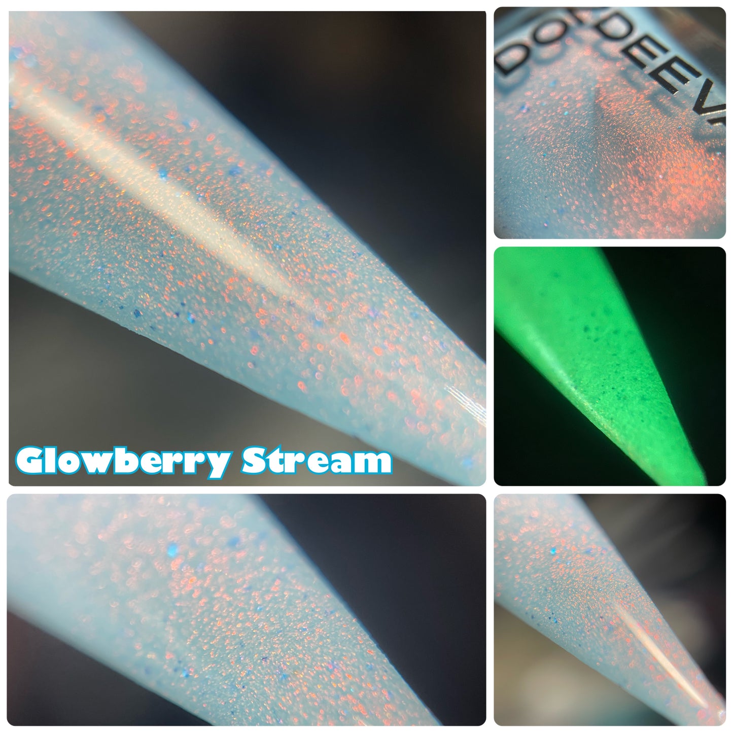 Glowberry Stream-OGUP,Unicorn Pigment-GITD